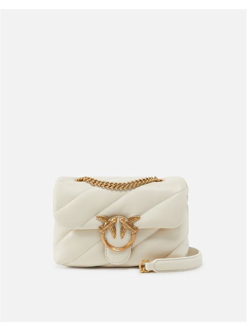 LOVE PUFF MINI PINKO | 100039.A0F2Z14Q BIANCO SETA-ANT. GOLD